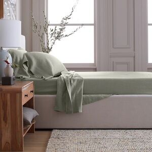 QUINCE European Linen Sheet Set King Willowleaf 6980